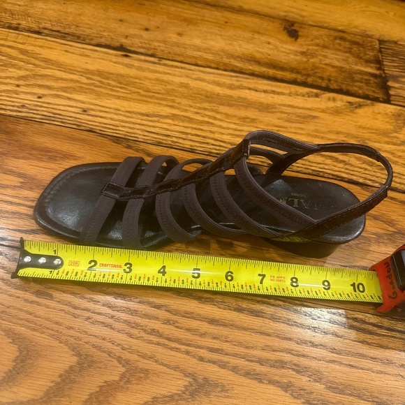 AMALFI BY RANGONI WOMENS BROWN SANDALS WITH 1 1/2 INCH BLOCK HEEL - Picture 7 of 8